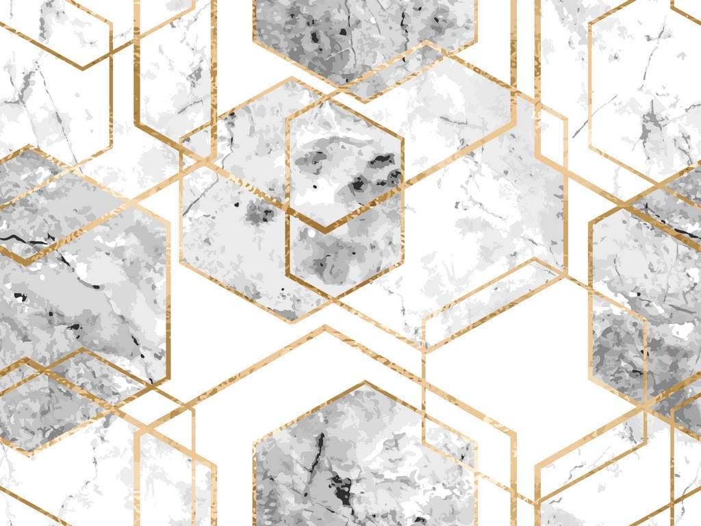 Marble Look Wallpaper for Kitchen pattern detail