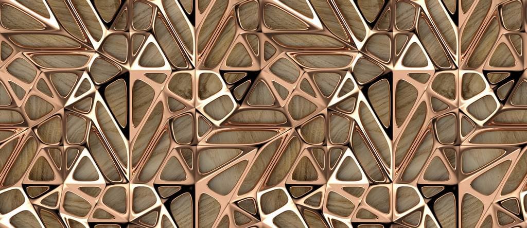 3D Wood Pattern Art Wallpaper pattern detail