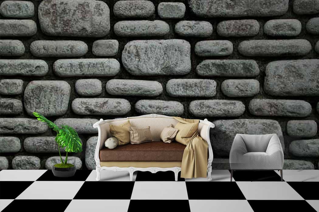 Rounded Stone shown in a room