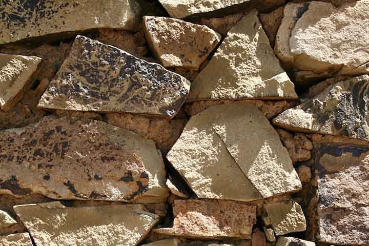 Rustic Natural Stone Wall Texture Wallpaper pattern detail