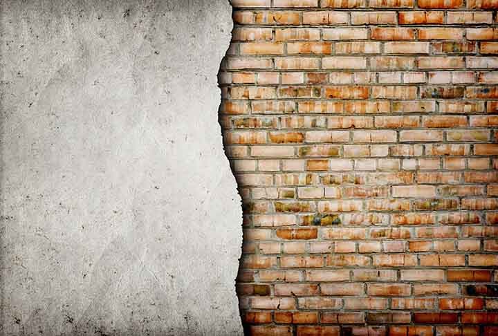 Half Exposed Crack Wall pattern detail