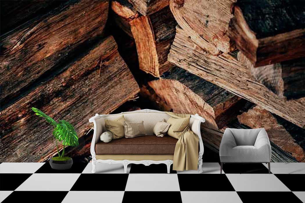 Wood Cut shown in a room