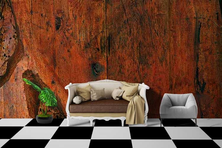 Crimson Texture shown in a room