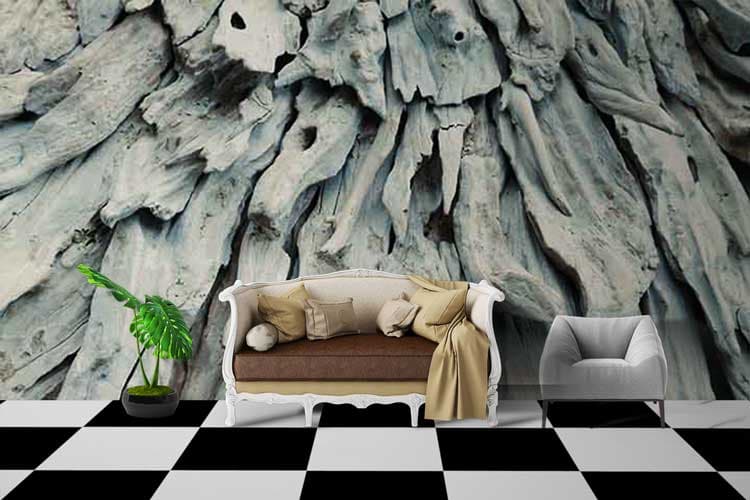 Bone Textured shown in a room