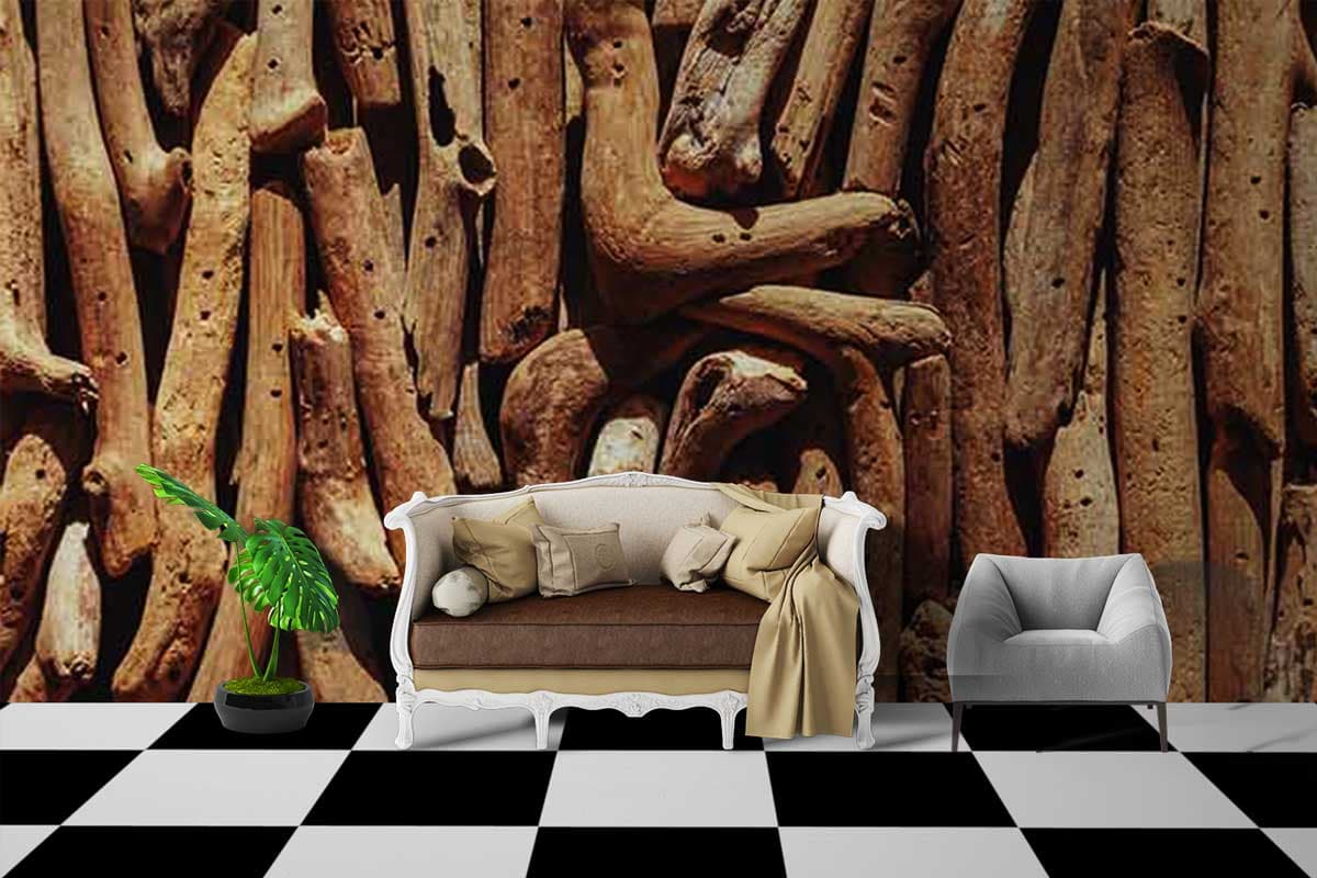 Branches Cut shown in a room