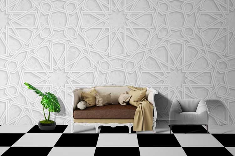 White Texture shown in a room