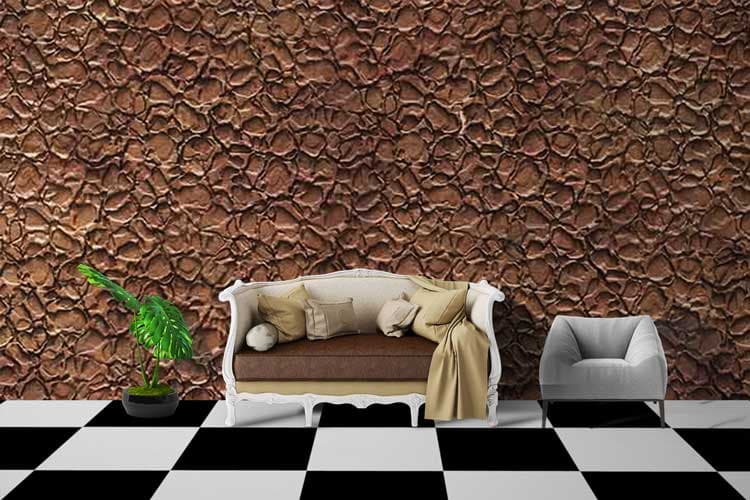 Random Brown Texture shown in a room