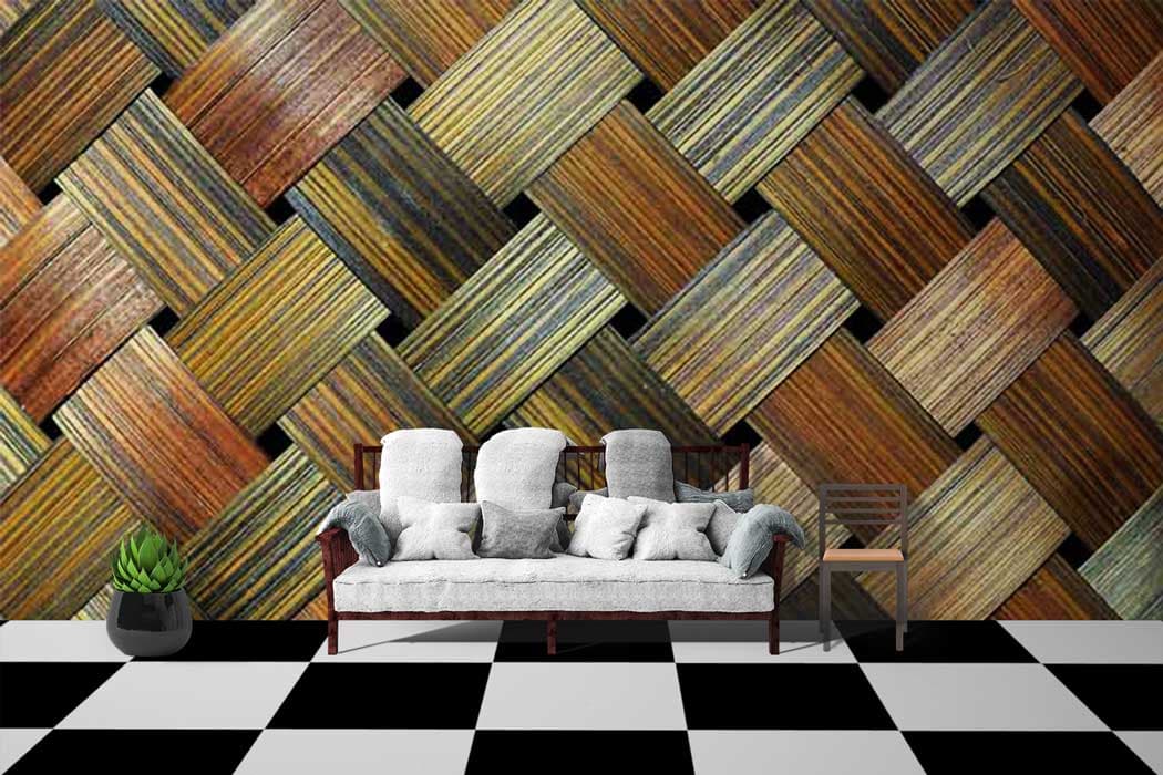 Overlaping Texture shown in a room