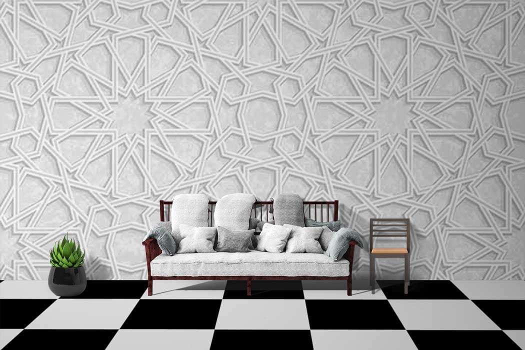 Connecting Shapes shown in a room