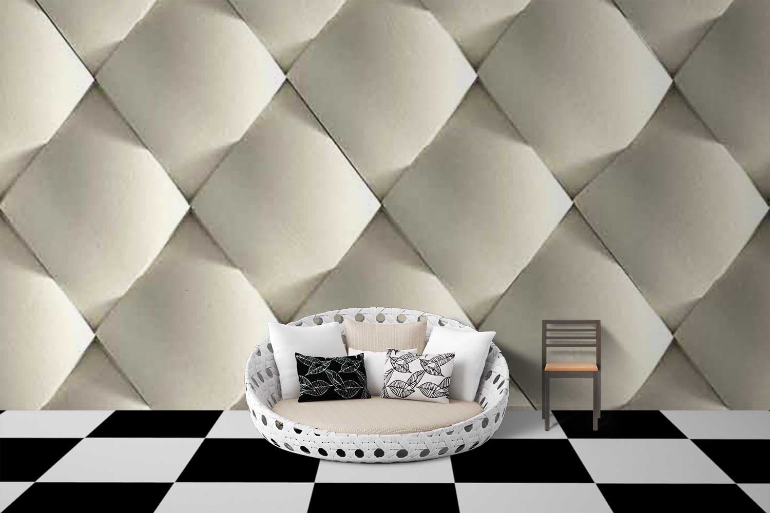 Traingular Structure shown in a room