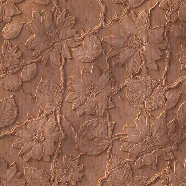Stylish Floral Texture Wall Mural Wallpaper pattern detail