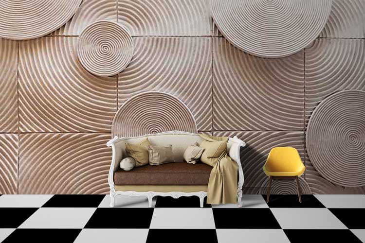 Spiral Texture shown in a room