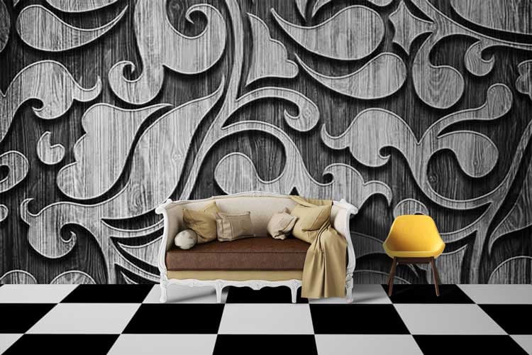 Bulging Texture shown in a room