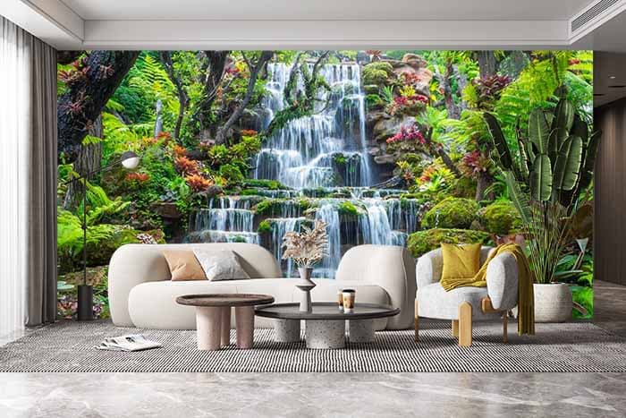 Jharna Wallpaper for Wall shown in a room