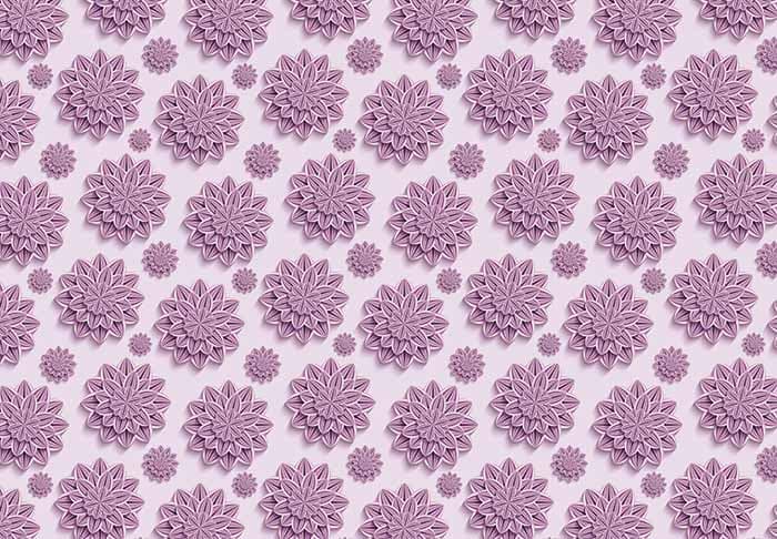 Beautiful 3D Lavender Pattern Wallpaper for Wall pattern detail