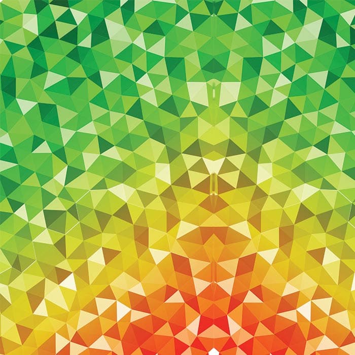 Indian Tri-Color Triangular Patterns Wallpaper for Wall pattern detail