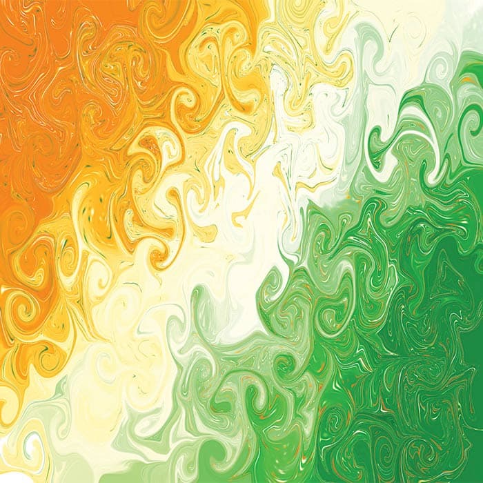 Indian Tri-Colour Waves Wallpaper for Wall pattern detail