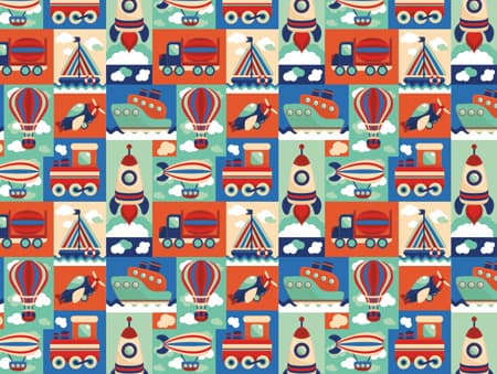 Space Wallpaper for Kids Room pattern detail