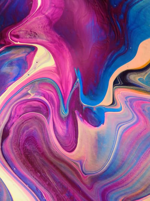 Beautiful Pink Wavy Abstract Art Wallpaper pattern detail