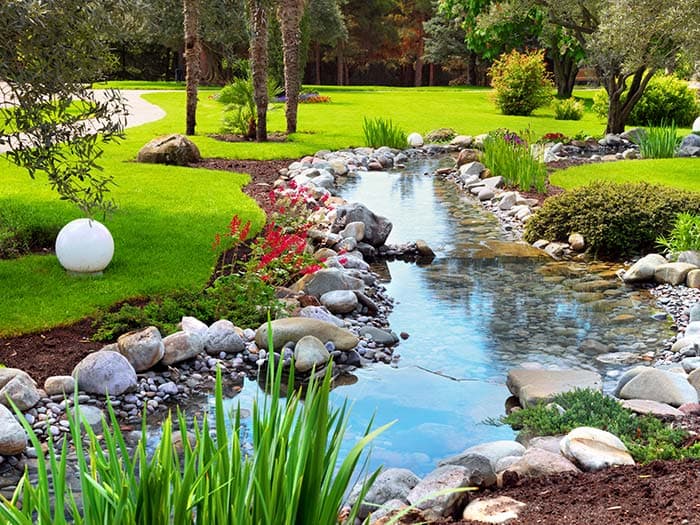 Beautiful Rocks and Creek Wallpaper for Wall pattern detail