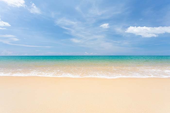 Beach Scenery Wallpaper Mural pattern detail