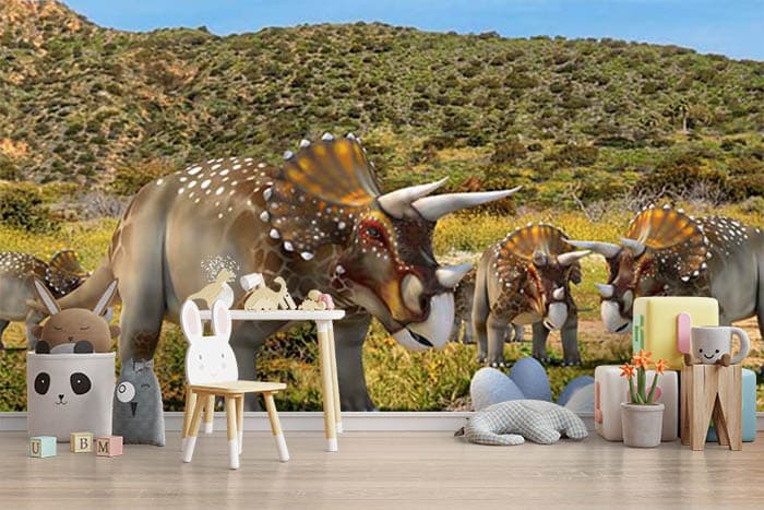 World of Triceratops shown in a room