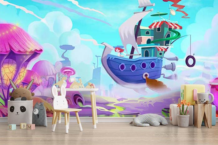 Wonderland mystery shown in a room