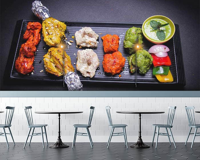 Chicken kabab recipes shown in a room
