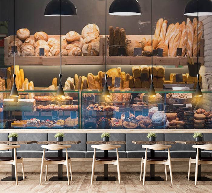 Bakery factory shown in a room