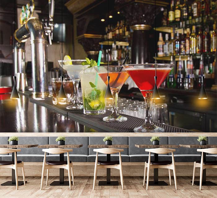 Cocktails in Bar shown in a room