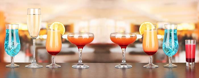 Cocktails pattern detail
