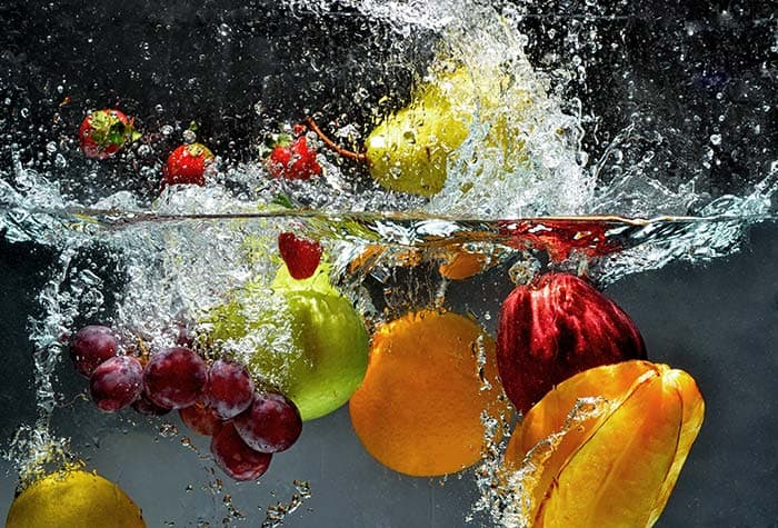 Fruits Wallpaper for Kitchen pattern detail