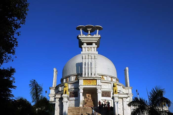 Dhauli Shanti Stupa Wallpaper for Home pattern detail