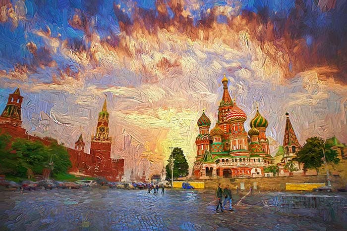St. Basil's Cathedral pattern detail