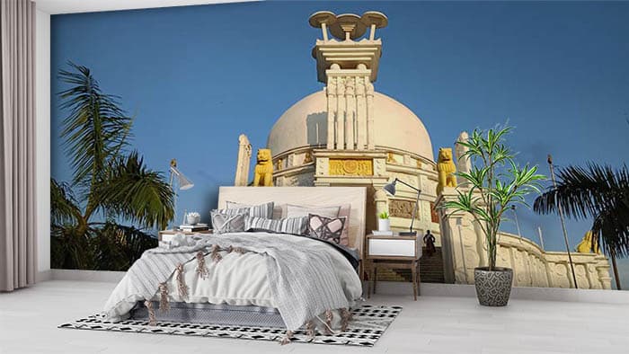 Dhauligiri Shanti Stupa shown in a room
