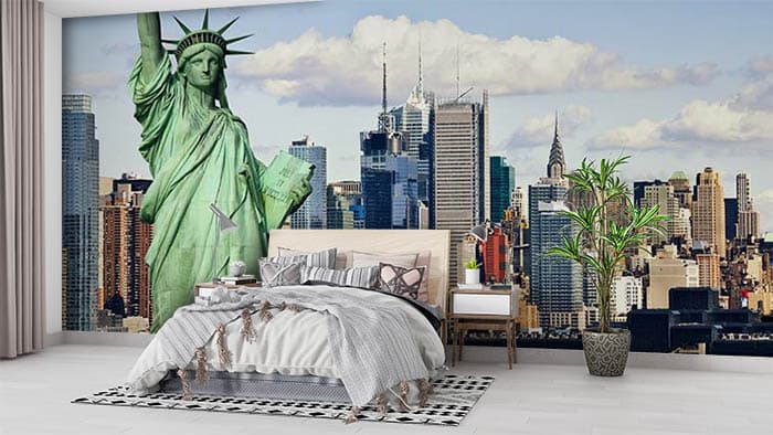 Statue of Liberty shown in a room