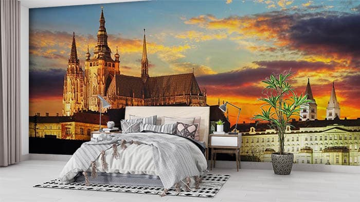 Buckingham Palace shown in a room