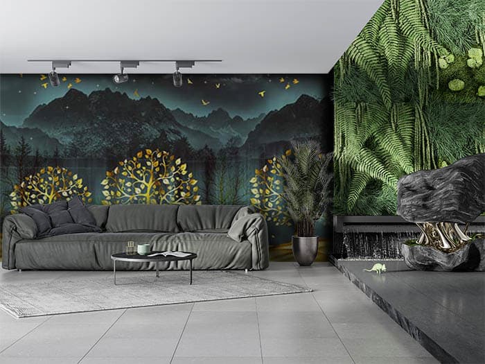 Night Lights and Birds shown in a room