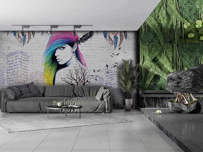 Punk Girl shown in a room