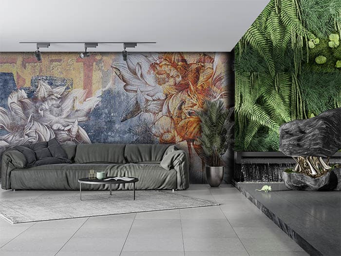 Rusty Flowers shown in a room