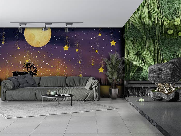 Falling Stars shown in a room