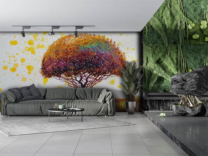 Orange Splash shown in a room