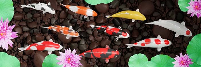 School of Fishes Underwater Marine Art Wallpaper pattern detail