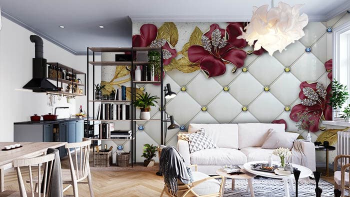 Colorful Opals shown in a room