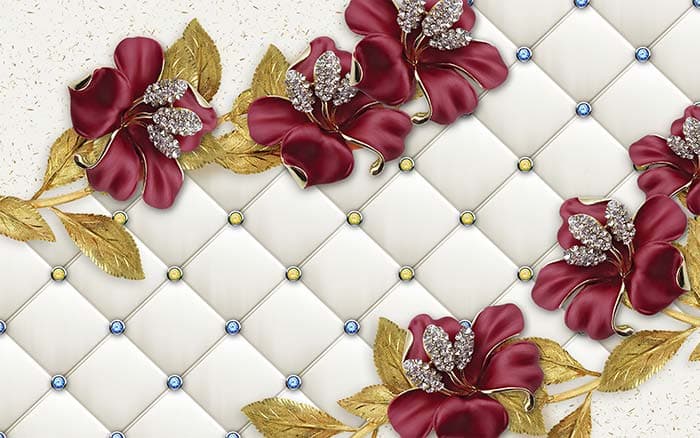 Colorful Opals pattern detail