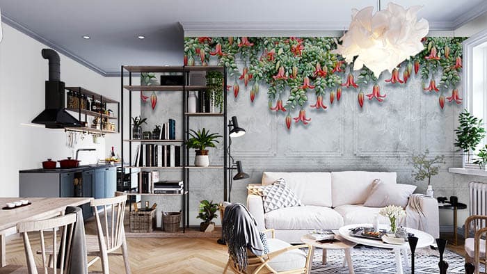 Hanging Gardens shown in a room