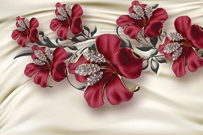 Velvet Petals pattern detail
