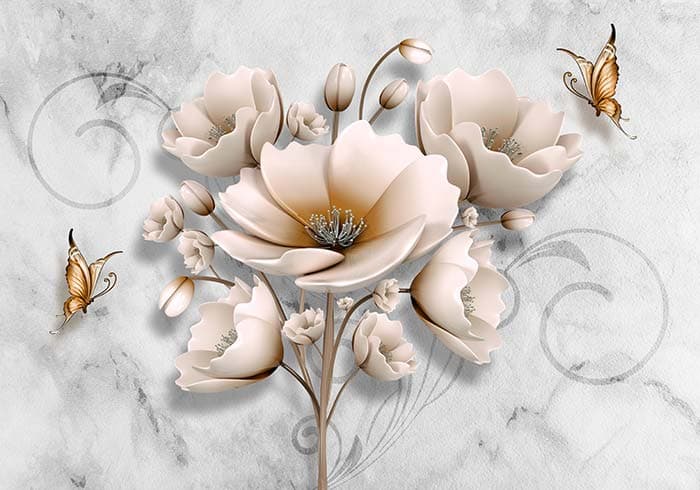 Abstract Floral pattern detail