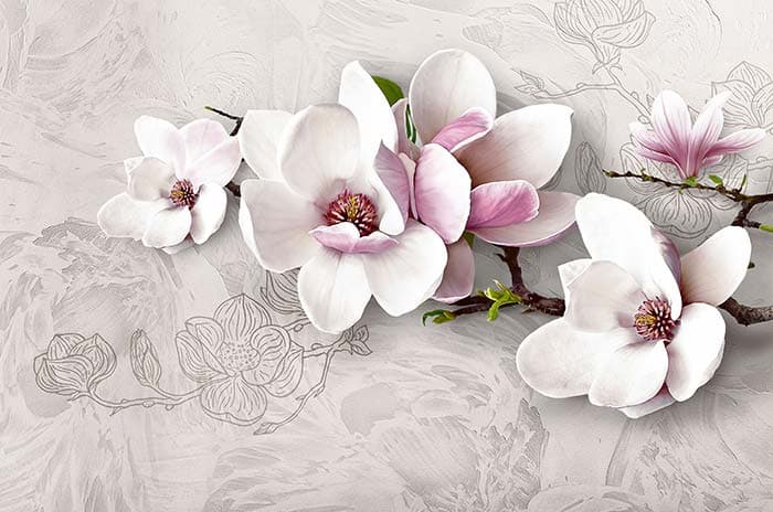 Abstract Floral pattern detail