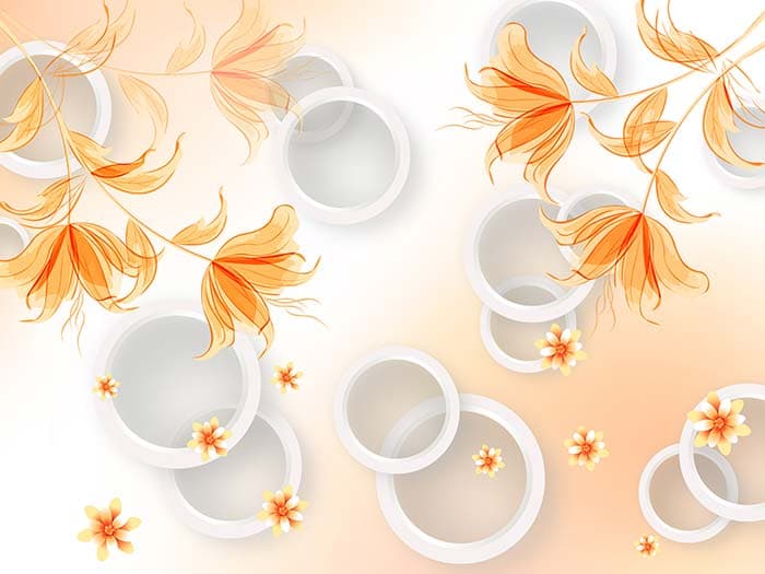 Peach Blossoms pattern detail